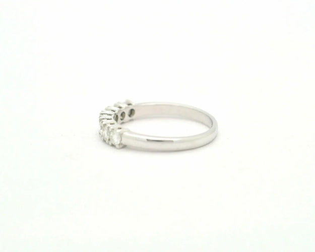Bague Bague rivière - Anneau en or blanc 18 carats et diamants 0,56 ct 58 Facettes 8782