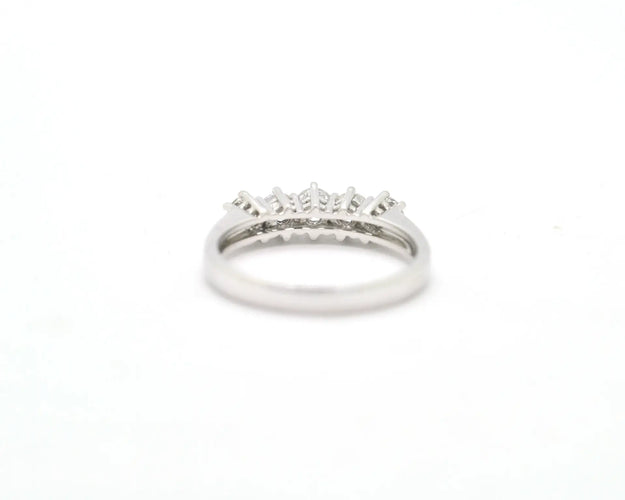 Bague Bague rivière en or blanc 18 carats et diamants 0,93 ct 58 Facettes 8791