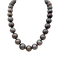 Collier Collier en or blanc 750 avec perles de Tahiti et diamants 58 Facettes 34083