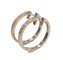 Boucles d'oreilles Créoles Mauboussin or blanc et diamants 58 Facettes