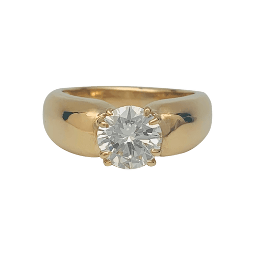 Bague 52 Bague jonc en or jaune 18 carats et diamant 58 Facettes 32198