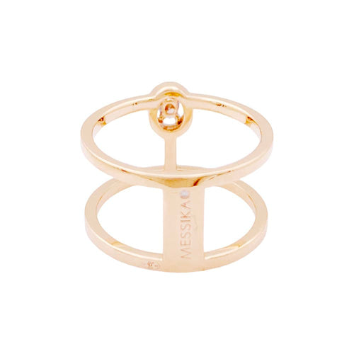 Bague 53 Messika Glam'Azone - Bague en or rose et diamants 58 Facettes 35210