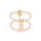 Bague 53 Messika Glam'Azone - Bague en or rose et diamants 58 Facettes 35210