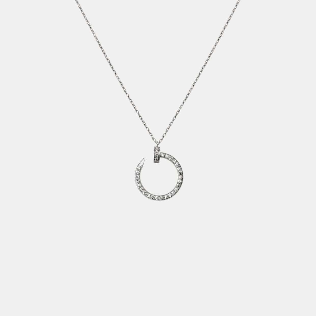 Collier Juste un Clou Or blanc Diamant