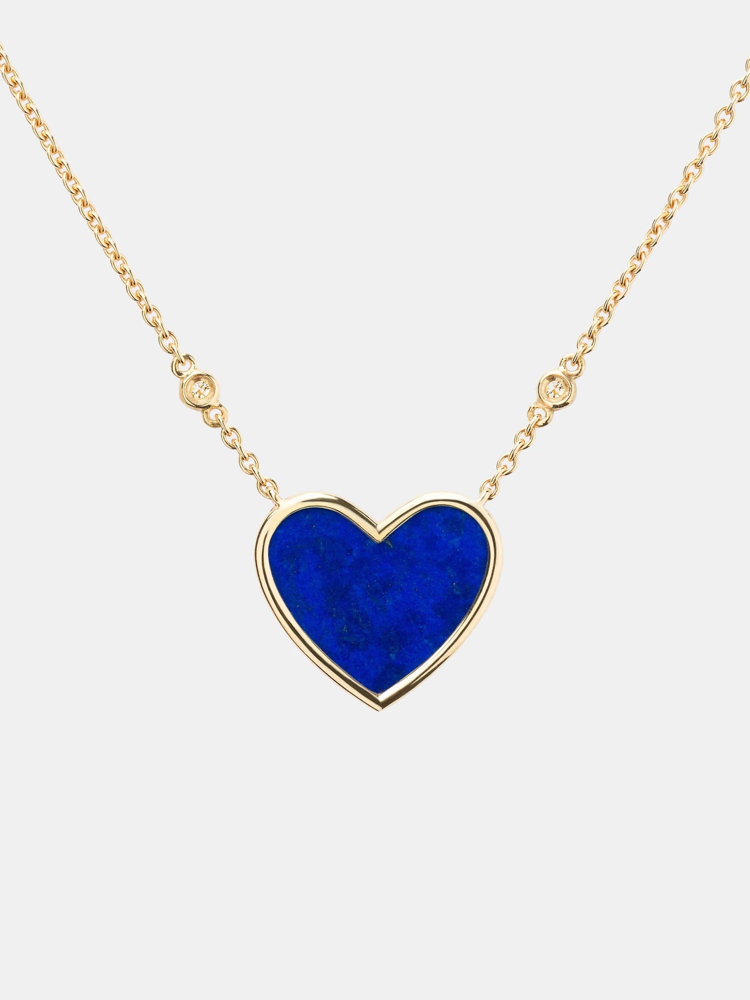 Collier L'Attrape-Coeur Or jaune Lapis lazuli