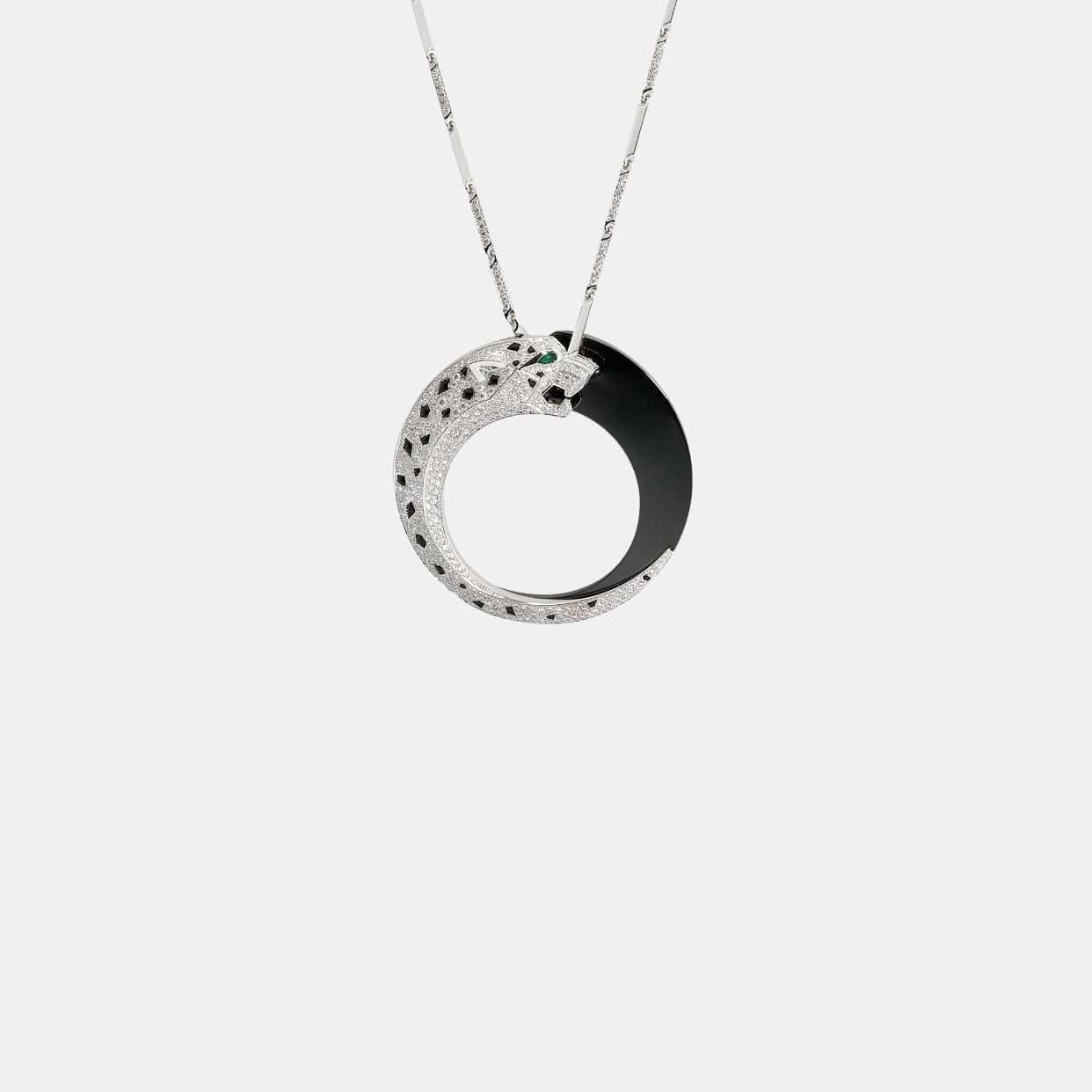 Collier Panthère Or blanc Diamant
