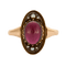 56 Bague en or rose et tourmaline cabochon 58 Facettes 270/7