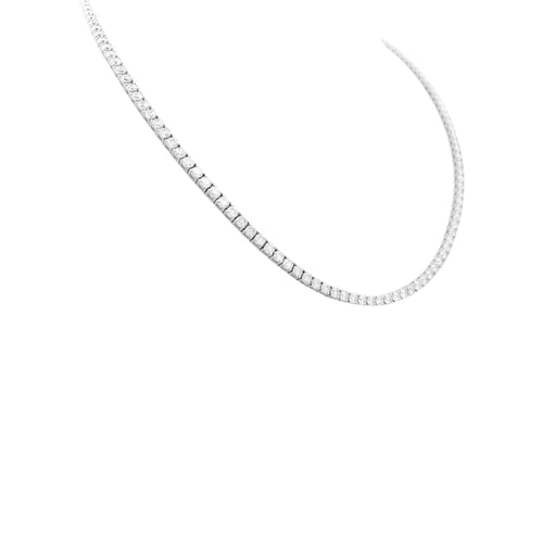 Collier Collier rivière en or blanc, diamants. 58 Facettes 34837