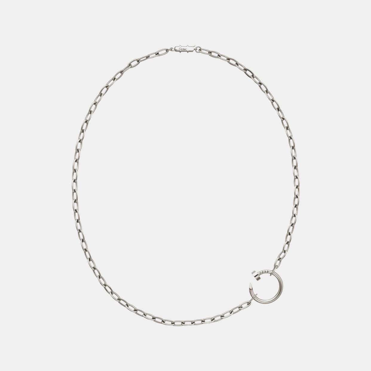 Collier Juste un Clou Or blanc 