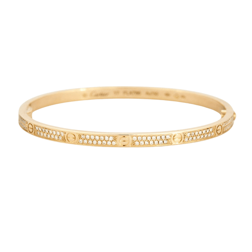Bracelet CARTIER - Bracelet LOVE or jaune diamants 58 Facettes