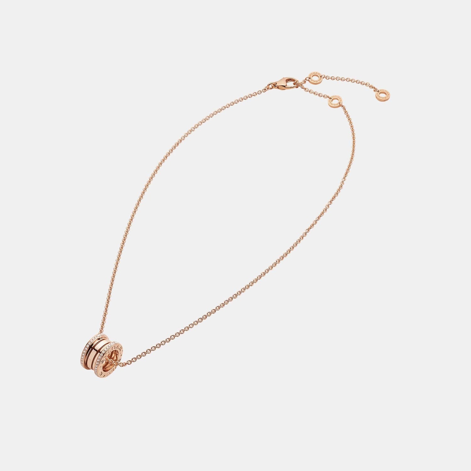 Collier B.Zero1 Or rose Diamant 0.38ct
