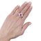 Bague 58 Bague en or blanc 750 sertie de rubis et diamants 58 Facettes 35218