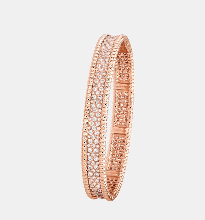 Bracelet Perlée Or rose Diamant 3.11ct