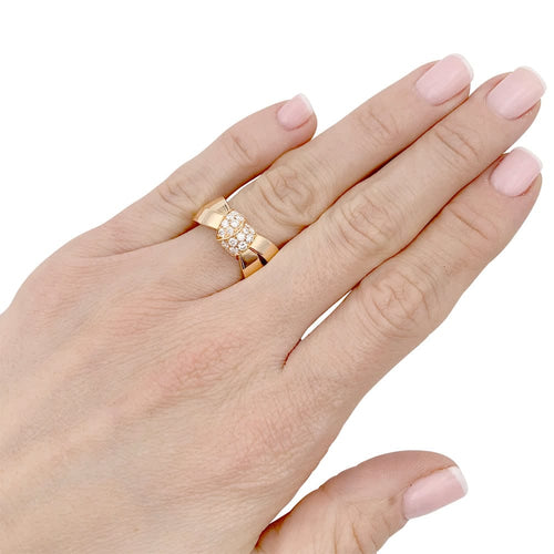 Bague 49 Chaumet Liens Séduction - Bague en or rose et diamants 58 Facettes 32253