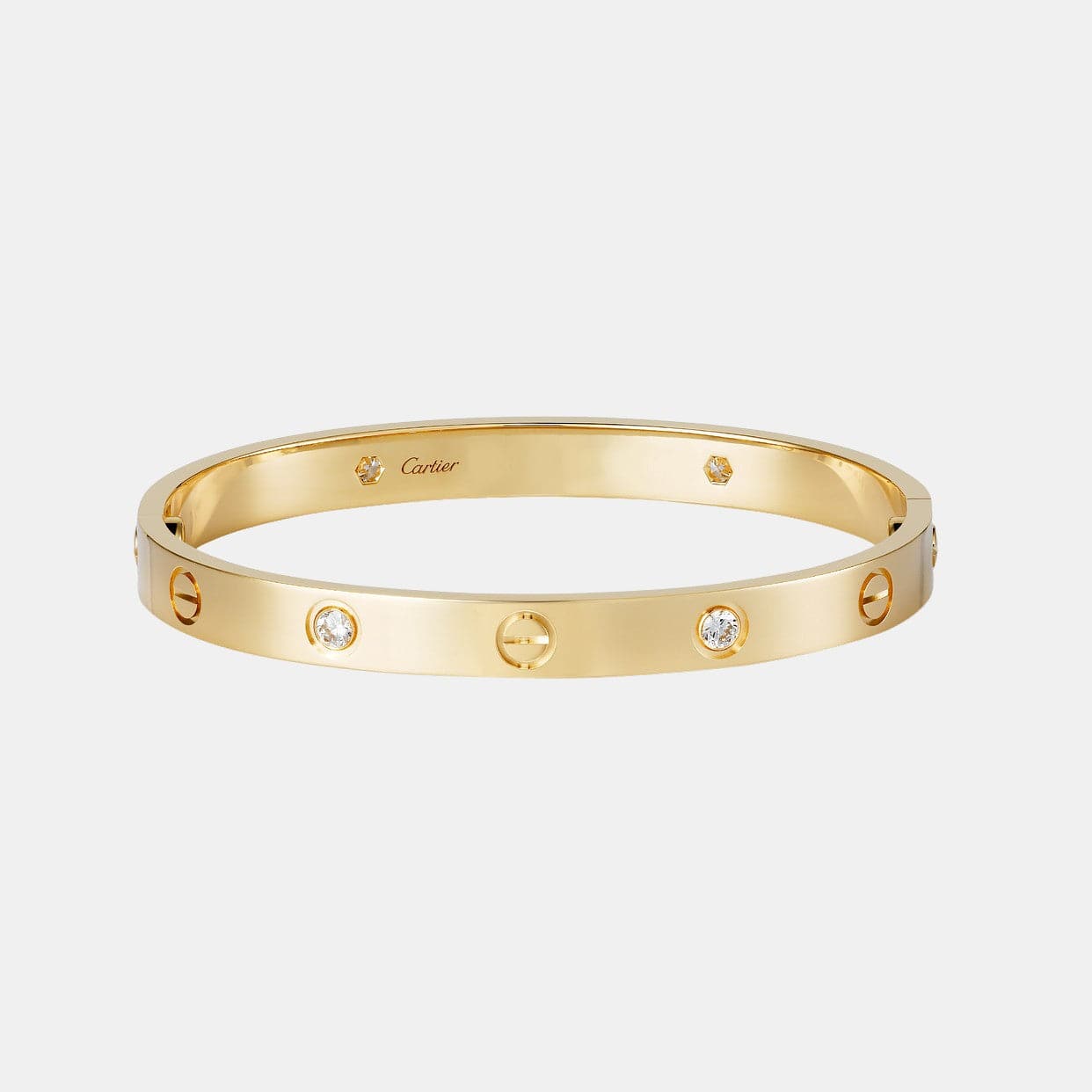 Bracelet LOVE Or Jaune 4 Diamants
