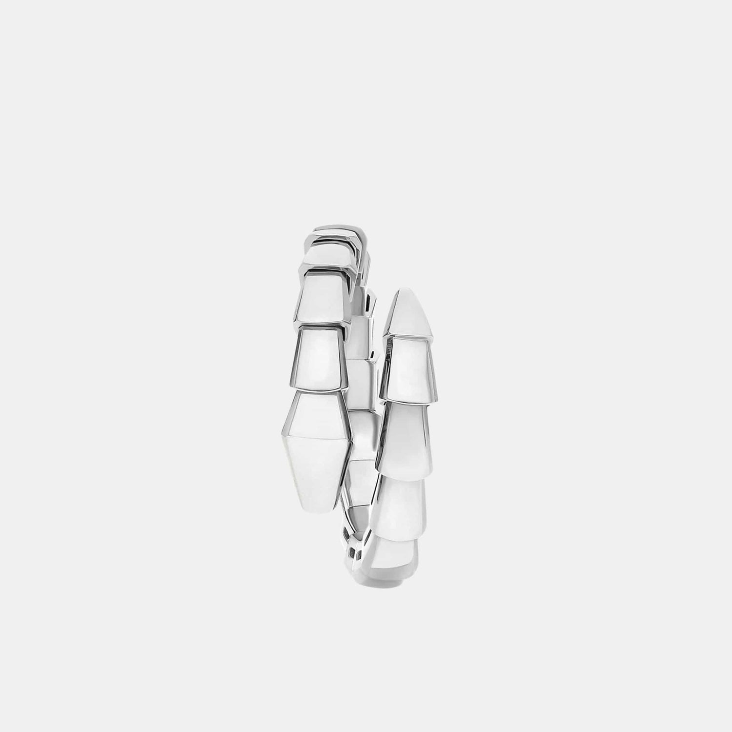 Bague Serpenti Viper Or blanc 