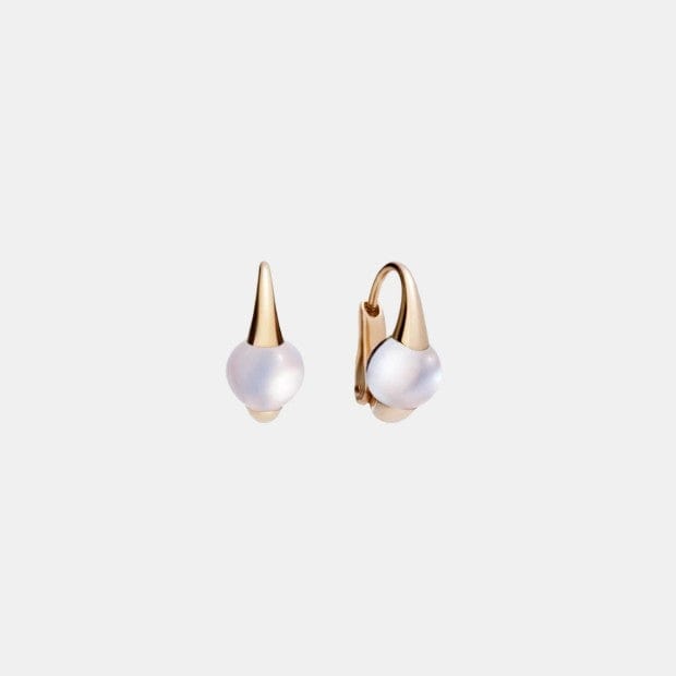 Boucles d'oreilles M'Ama Non M'Ama Or rose Pierre De Lune 2.4ct