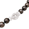 Collier Collier en or blanc 750 avec perles de Tahiti et diamants 58 Facettes 34083