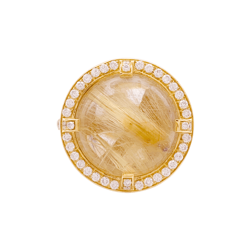 Bague 53 Chaumet Attrape-Moi Si Tu M’aimes - Bague Galet en or jaune, diamants 58 Facettes 34773