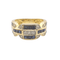Bague Bague en or sertie de saphirs et diamants 58 Facettes