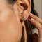 Boucles d'oreilles Boucles d’oreilles puces - Diamants 0,60 ct en or jaune 14 carats 58 Facettes