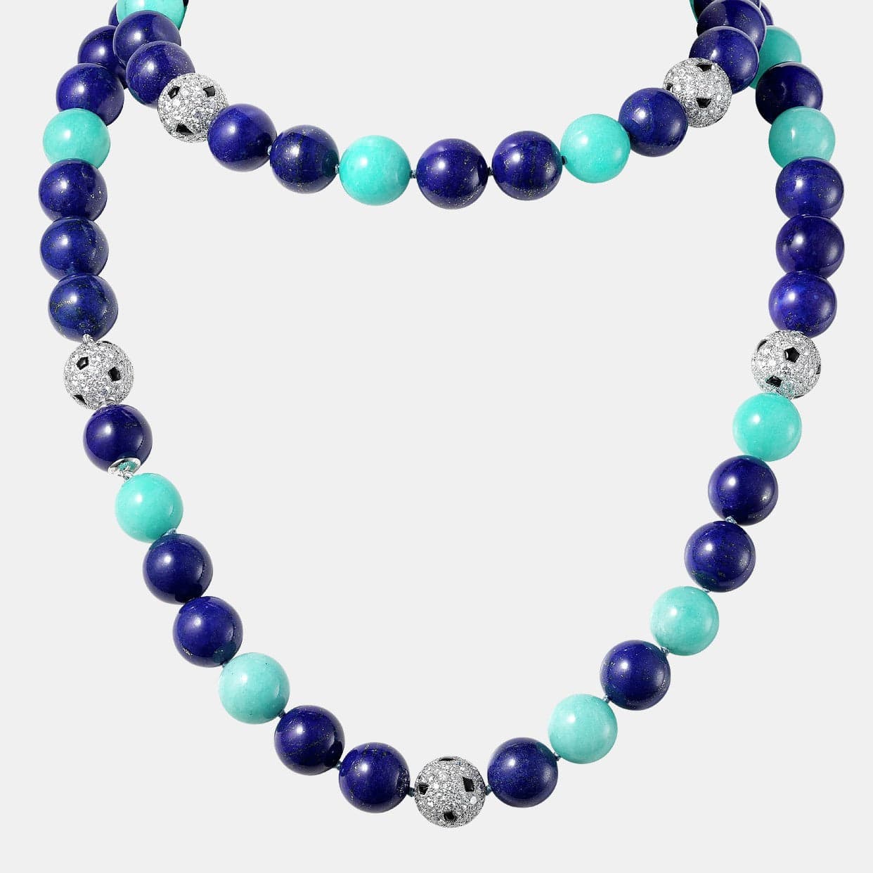 Collier Panthère Or blanc Diamant