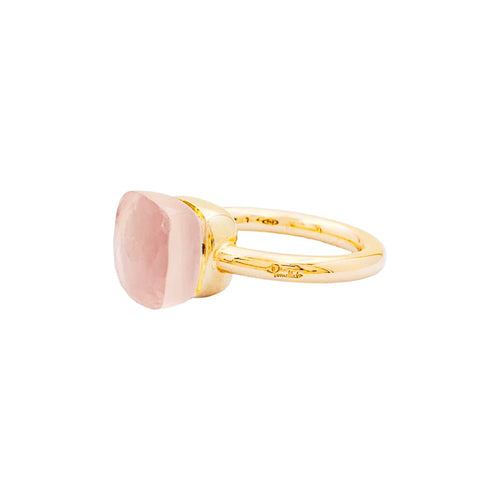 Bague 51 Pomellato Nudo Classic - Bague en or rose et blanc et quartz rose 58 Facettes 35300