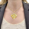 Pendentif Pendentif losangique en or jaune 750 et diamants 58 Facettes 35278