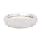 Bracelet Bracelet jonc en or blanc 750 pavé de diamants 58 Facettes 34080