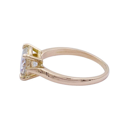 Bague 53 Bague solitaire en or rose 18K avec diamant 1,56 ct 58 Facettes 32362