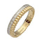 Bague 48 Boucheron Quatre Radiant Grosgrain - Alliance en or jaune et blanc et diamants 58 Facettes 32043
