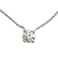 Collier Collier chaîne or blanc diamant 0,49 carat 58 Facettes AB415