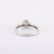 Bague 53 / Blanc/Gris / Or 750 Solitaire accompagné Diamant 0.72 carat 58 Facettes 120377R-220105R