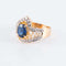 Bague Bague Flamme Saphir Diamants 58 Facettes 1