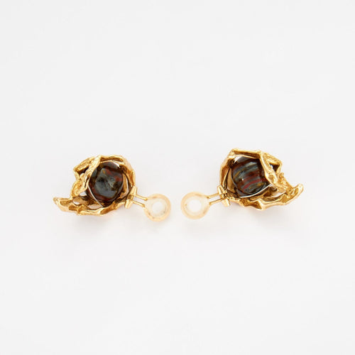 Boucles d'oreilles GILBERT ALBERT - Clips d'oreilles billes interchangeables 58 Facettes KZ9