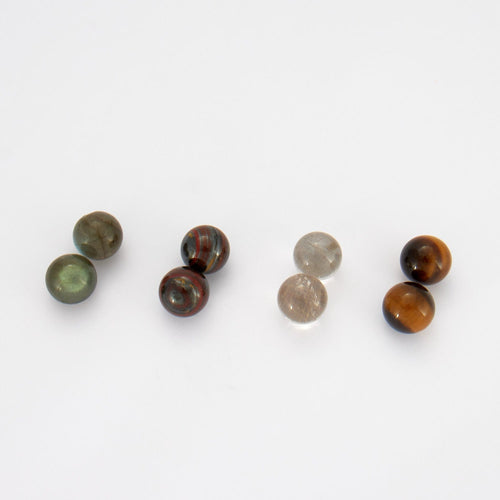 Boucles d'oreilles GILBERT ALBERT - Clips d'oreilles billes interchangeables 58 Facettes KZ9