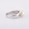 Bague 59 / Blanc/Gris / Or 750 Bague perle et diamants 58 Facettes 120085R