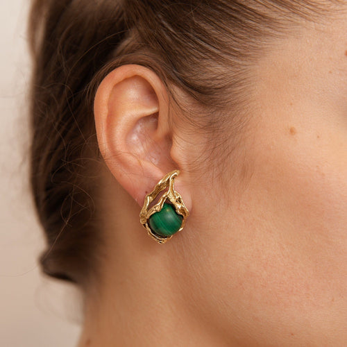 Boucles d'oreilles GILBERT ALBERT - Clips d'oreilles billes interchangeables 58 Facettes KZ9