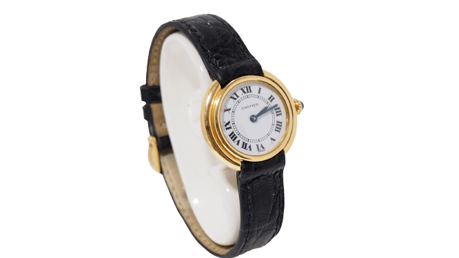 Montre Montre Cartier Vendôme Ellipse en or jaune 58 Facettes 31714