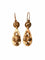 Boucles d'oreilles Boucles d'oreilles anciennes dormeuses "feuille de vigne" en or 58 Facettes