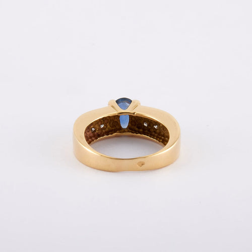 Bague 51 / Jaune / Or 750‰ Bague Saphir et Diamants 58 Facettes 220557R