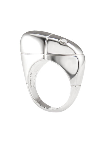 Bague Bague Fred Or Blanc et Diamants 58 Facettes