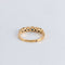 Bague 53 Demi-alliance or jaune Diamants Saphirs 58 Facettes FM59