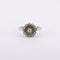Bague 56 / Blanc/Gris / Or 750 Bague Fleur Or et diamants 58 Facettes 140278R
