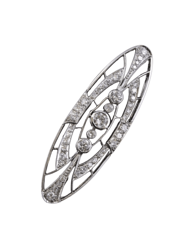 Broche Broche art déco diamants 58 Facettes 12031
