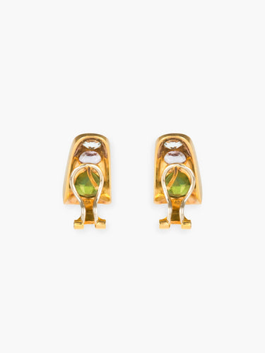 Boucles d'oreilles Boucles d'oreilles Péridots Améthystes Aigues-marines 58 Facettes B2016