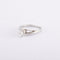 Bague 53 / Blanc/Gris / Or 750 Bague Solitaire Torsadée Diamant 0.38 carat 58 Facettes 180066R