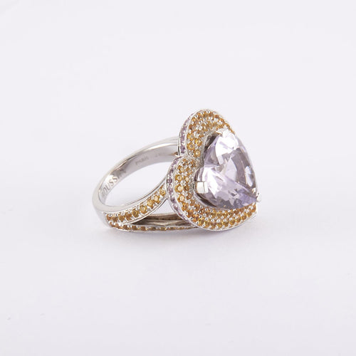 Bague 47 / Blanc/Gris / Or 750 Bague "Subtile raison" MAUBOUSSIN 58 Facettes 200019R