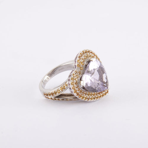 Bague 47 / Blanc/Gris / Or 750 Bague "Subtile raison" MAUBOUSSIN 58 Facettes 200019R