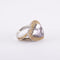 Bague 47 / Blanc/Gris / Or 750 Bague "Subtile raison" MAUBOUSSIN 58 Facettes 200019R